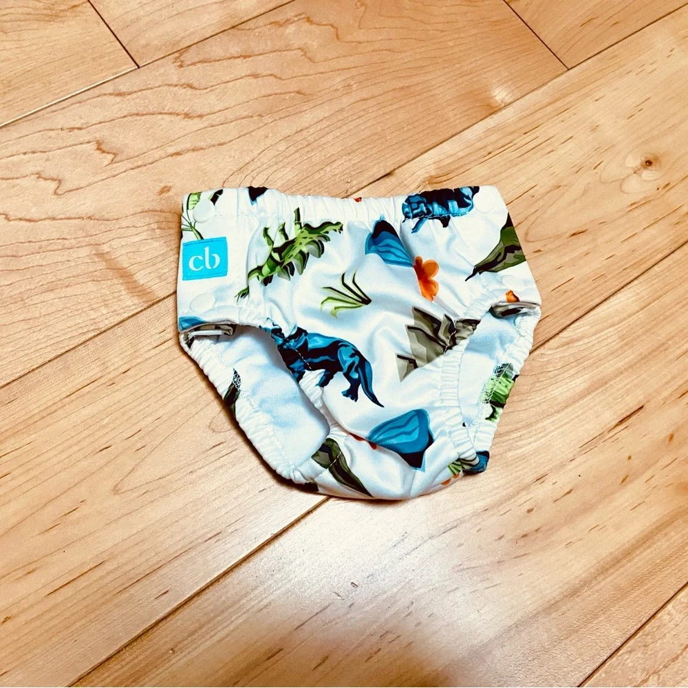 Dinosaur Colorful Kids swim diaper new - Charlie banana brand - size small 0-6m